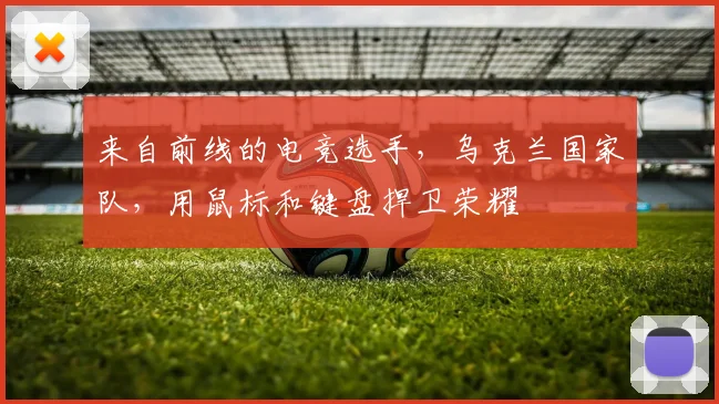 来自前线的电竞选手，乌克兰国家队，用鼠标和键盘捍卫荣耀