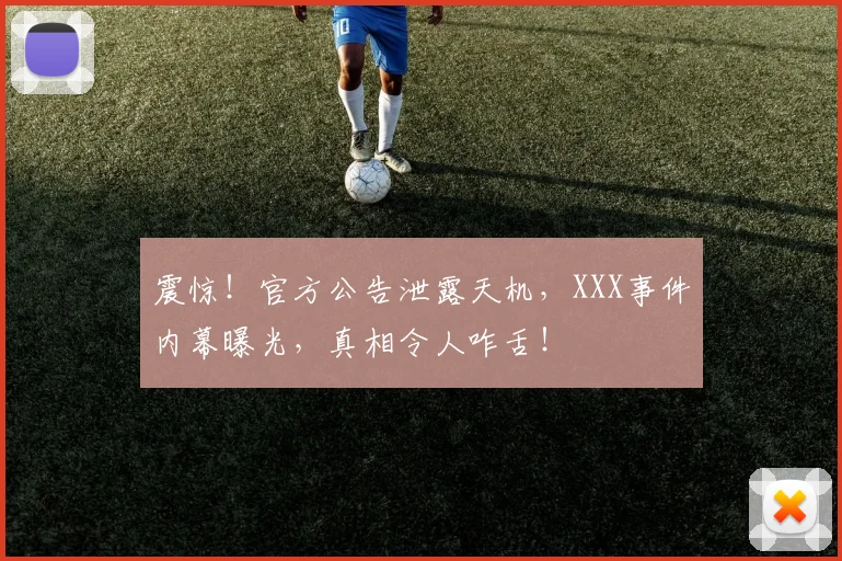 震惊!官方公告泄露天机,XXX事件内幕曝光,真相令人咋舌!